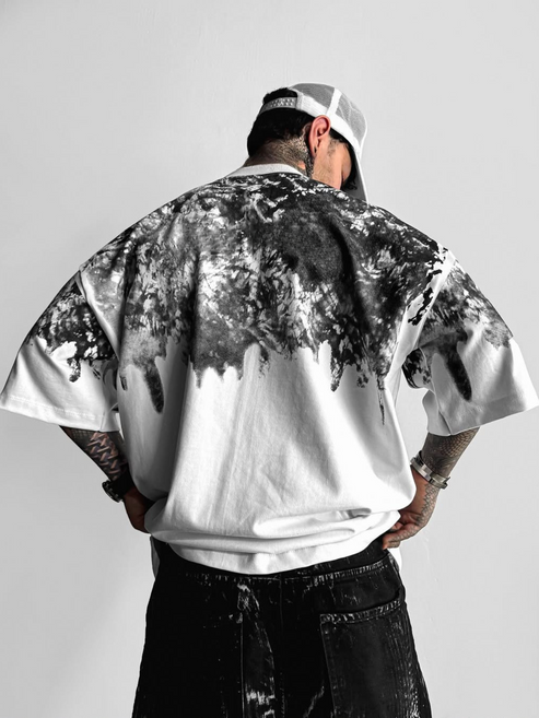 Monochrome Drip Tee