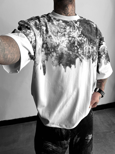 Monochrome Drip Tee